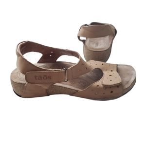 TAOS Rita Tan comfort Sandal Size 37Eur 6-6.5 US